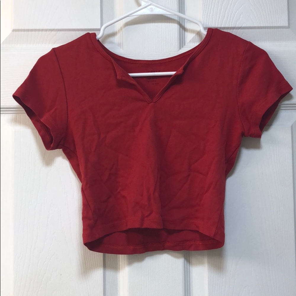 Brandy Melville Red Crop Top